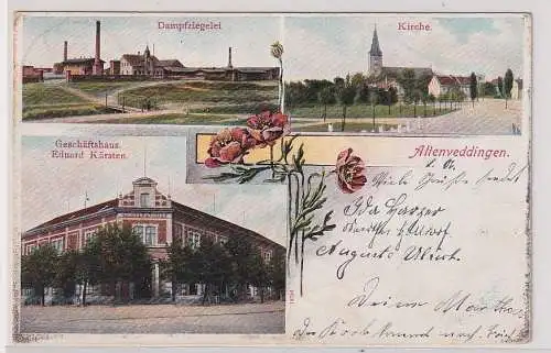 43884 Mehrbild Ak Altenveddingen Dampfziegelei, Geschäftshaus usw. 1905