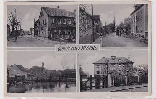 34268 Mehrbild Feldpost Ak Gruß aus Mölbis Ortsansichten 1942
