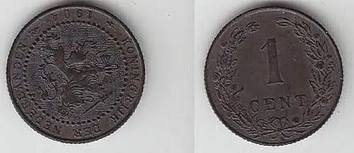 1 Cent Kupfer Münze Niederlande 1904