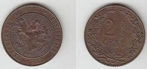 2 1/2 Cent Kupfer Münze Niederlande 1903