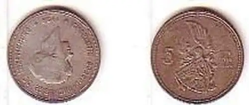 5 Franu Silber Münze Luxemburg 1929