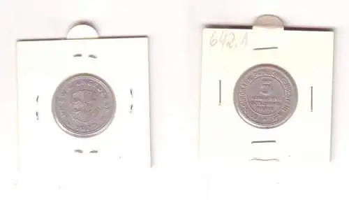 5/100 Aluminium Münze Notgeld Gold Girobank Schleswig Holstein AG 1923