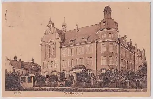 908381 AK Zeitz - Ober-Realschule, Außenansicht 1917