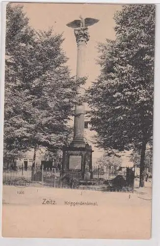 907642 AK Zeitz - Kriegerdenkmal 1908