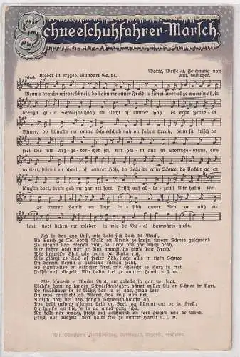 903109 Lied AK Anton Günther - Schneeschuhfahrer-Marsch Lied entstand 1912