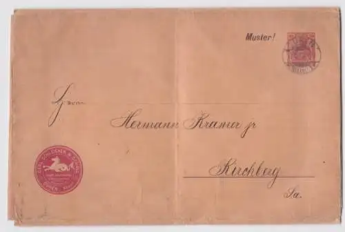 108120 Privat-Faltbrief PF2/ B1 Zudruck Carl Schleicher & Schüll Düren 1903