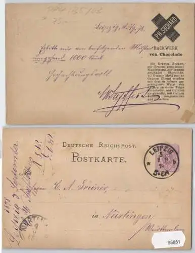 95851 DR Ganzsachen Postkarte PP6/ B5/3 Reklame Neuchatel PH. Suchard Chocolade