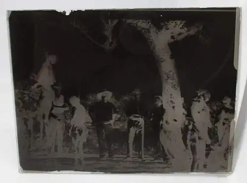 102250 seltenes Original Foto Glas Negativ Deutsche Kolonien Verurteilter 1910