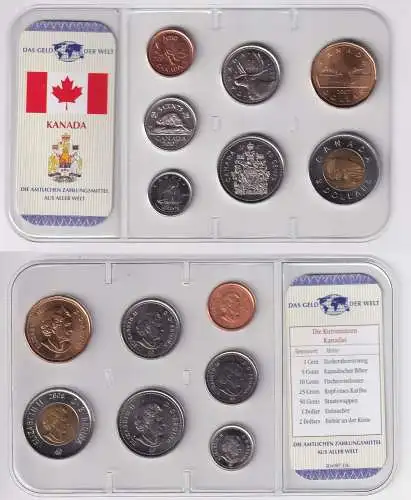 Kursmünzsatz Das Geld der Welt KMS 7 Münzen Kanada im Blister (170680)