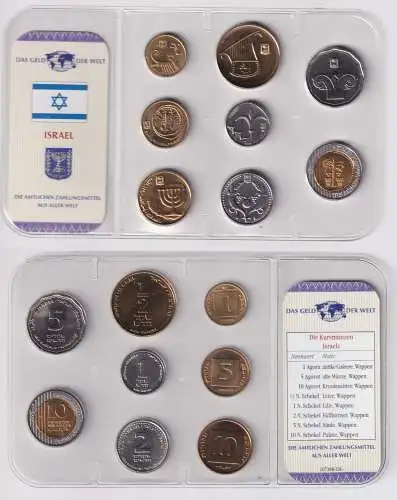 Kursmünzsatz Das Geld der Welt KMS 8 Münzen Israel im Blister (170542)