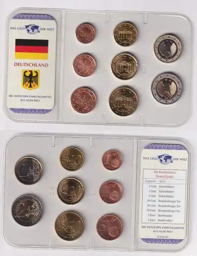 Kursmünzsatz Das Geld der Welt KMS 8 Münzen Deutschland im Blister (170562)