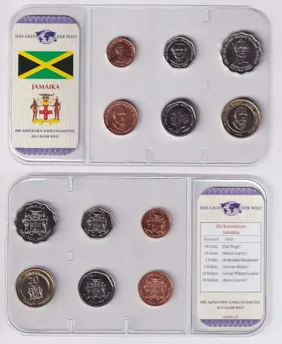 Kursmünzsatz Das Geld der Welt KMS 6 Münzen Jamaika im Blister (170605)