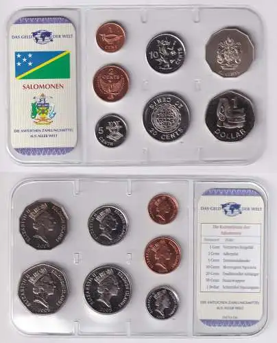 Kursmünzsatz Das Geld der Welt KMS 7 Münzen Salomonen im Blister (170565)