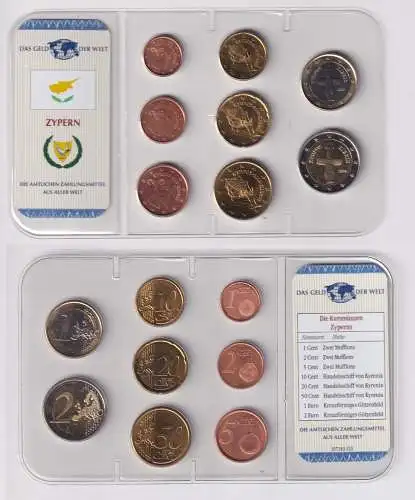 Kursmünzsatz Das Geld der Welt KMS 8 Münzen Zypern im Blister (170563)