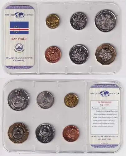 Kursmünzsatz Das Geld der Welt KMS 6 Münzen Kap Verde im Blister (170482)