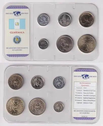 Kursmünzsatz Das Geld der Welt KMS 6 Münzen Guatemala im Blister (170483)