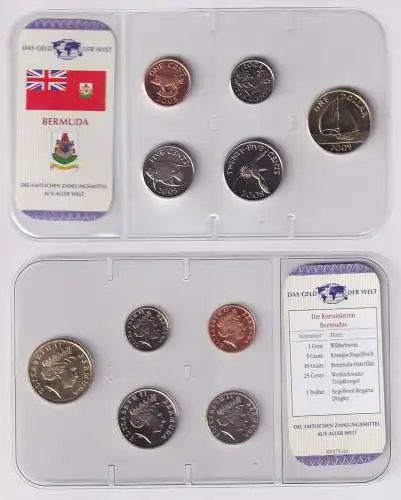 Kursmünzsatz Das Geld der Welt KMS 5 Münzen Bermuda im Blister (170486)