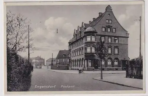 08649 Ak Engelsdorf - Partie am Postamt 1932