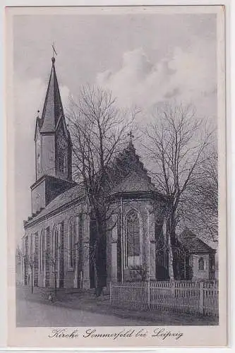 900647 Ak Kirche Sommerfeld bei Leipzig 1912