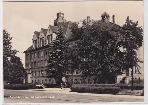 96156 DDR Ak Engelsdorf - Polytechnische Oberschule 1965