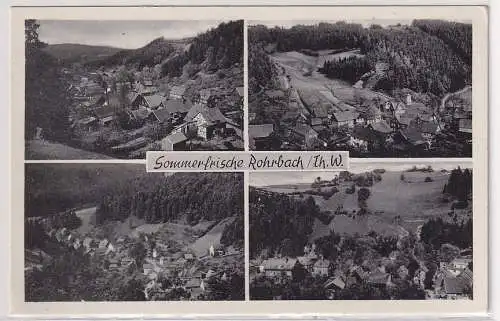00010 AK Sommerfrische Rohrbach Thüringer Wald 1958 Saalfeld Lobenstein