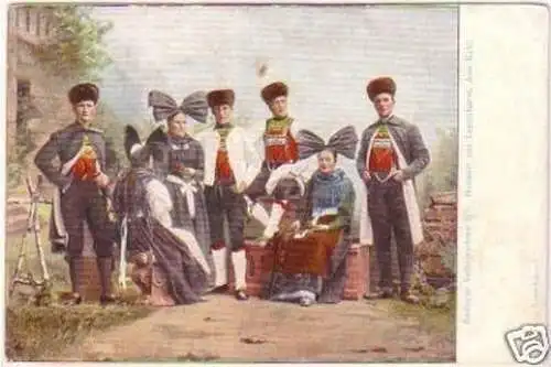 20488 Ak Badische Volkstrachten um 1900