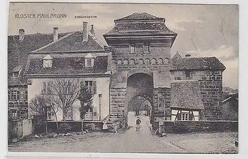 62056 Ak Kloster Maulbronn Eingangstor 1912