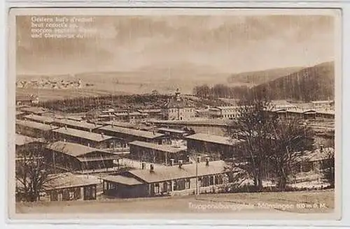 64920 Foto Ak Truppenübungsplatz Münsingen 800 m ü.M. 1936