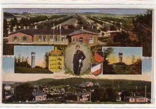 49000 Mehrbild-Ak Truppenübungsplatz Münsingen um 1920