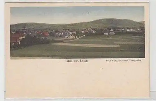60185 Ak Gruß aus Lauda Totalsicht 1930