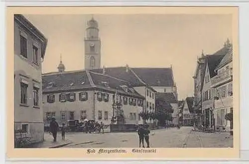 52336 Ak Bad Mergentheim Gänsemarkt um 1930
