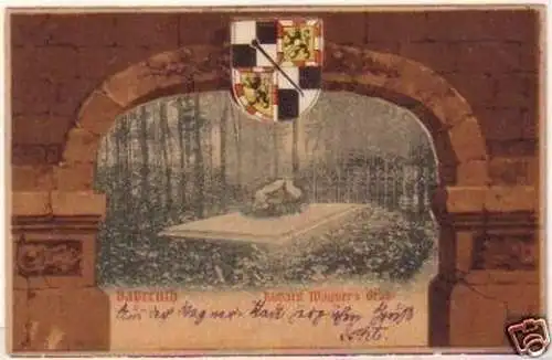 20717 Ak Bayreuth Richard Wagners Grab 1904