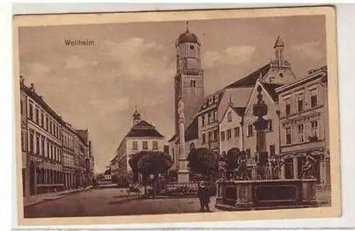 38176 Ak Weilheim Stadtansicht um 1920