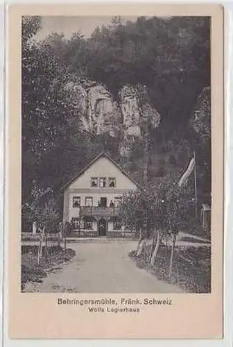 44237 Ak Behringersmühle Wolfs Logierhaus um 1930