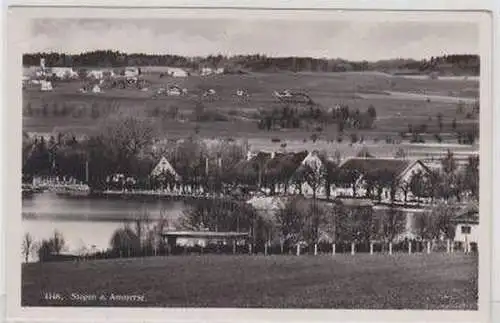 46913 Ak Stegen am Ammersee Totalansicht um 1930