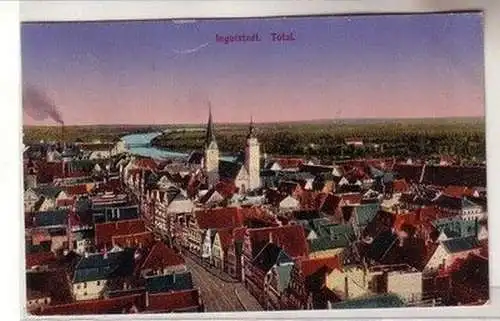 60909 Ak Ingolstadt Totalansicht 1925