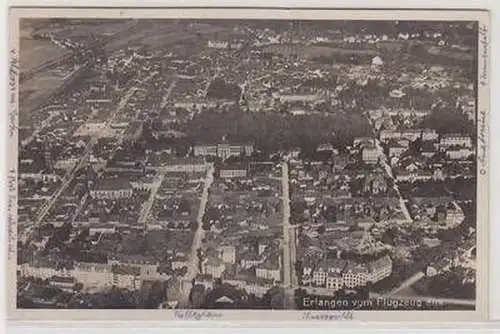 53877 Ak Erlangen vom Flugzeug aus 1933