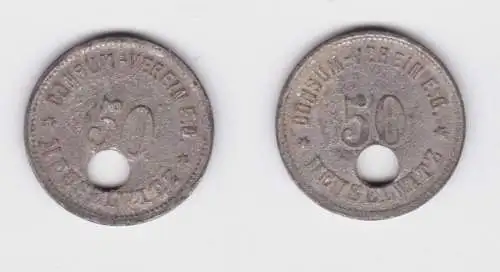 50 Pfennig Zink Wertmarke Consumverein E.G. Meuselwitz (139366)