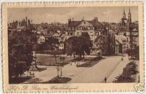 11130 Feldpost Ak Hof i.B. Wittelsbacherpark 1917