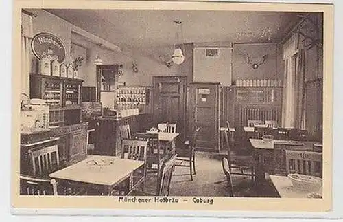 63715 Ak Coburg Münchener Hofbräu um 1920