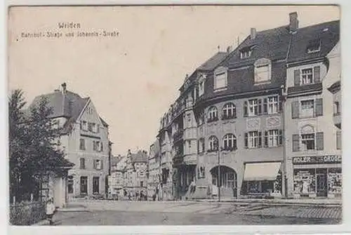 09285 Feldpost Ak Weiden Adler Drogerie 1917