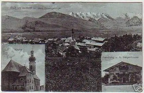 08290 Ak Reit im Winkel Warenhandlung usw. 1914