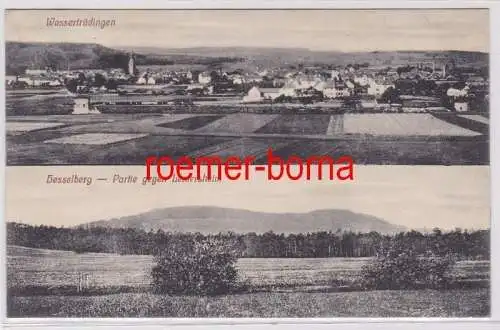 83080 Mehrbild Ak Wassertrüdingen Hesselberg Partie gegen Lentersheim 1914