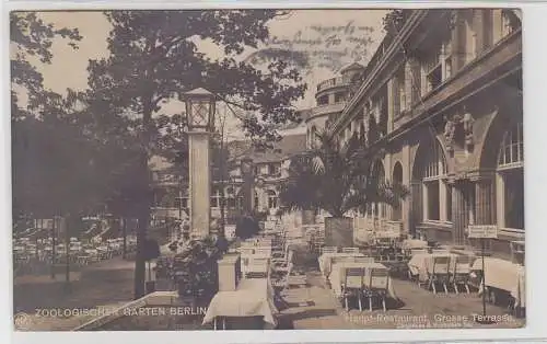 70992 Ak Zoologischer Garten Berlin Hauptrestaurant 1919
