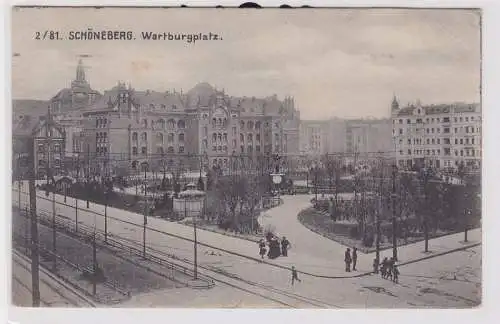 84490 Feldpost Ak Schöneberg Wartburgplatz 1917