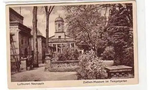 39224 Ak Neuruppin Ziethen Museum im Tempelgarten 1920