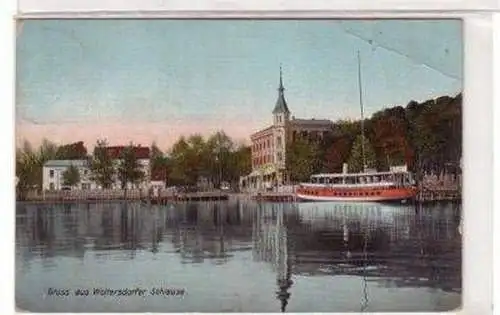 49022 Ak Gruss aus Woltersdorfer Schleuse 1910
