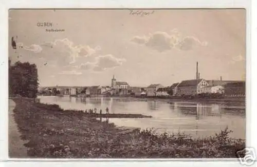 08798 Feldpost Ak Guben Neißedamm 1915