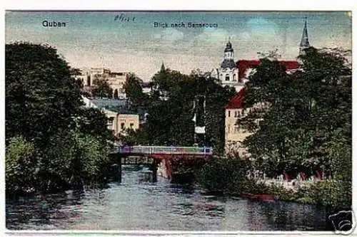 32061 Ak Guben Blick nach Sanssouci um 1910