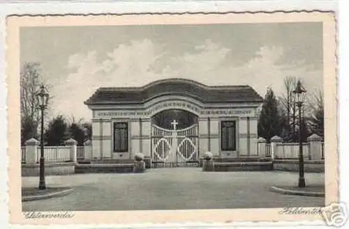 10587 Ak Elsterwerda Heldentor um 1940